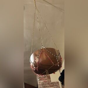 Handmade Plant Hanger recycled necklaces vintage (hanger only)